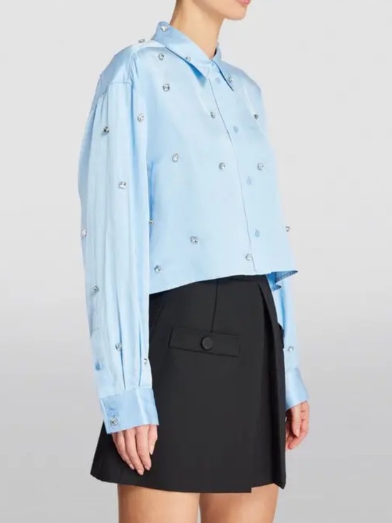 Sandro Tops - SANDRO  embellished button down  blouse